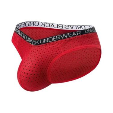 Imagem de Cuecas Triangulares De Verão Em Malha Respirável Com Cinta Fina E Elás