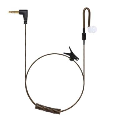 Imagem de WODASEN Fone De Ouvido Intra-Auricular Sem Câmara Do Fbi, Polícia, Somente Para Ouvir, Com Entrada Áudio 3,5 Mm, Receptor Audição, Alta Definição, Superleve, Fio Único Microfone Alto-Falante Remoto,