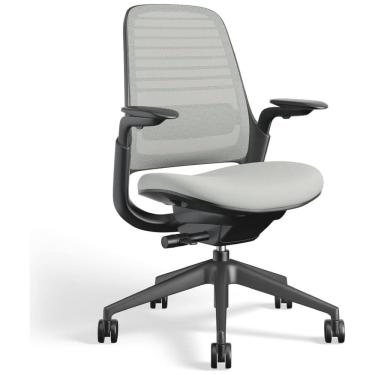 Imagem de Cadeira de Escritório Ergonômica Giratória com Encosto Médio, STEELCASE 435A00 5T20 5S24 6205 4ARM LUM CC, Cinza