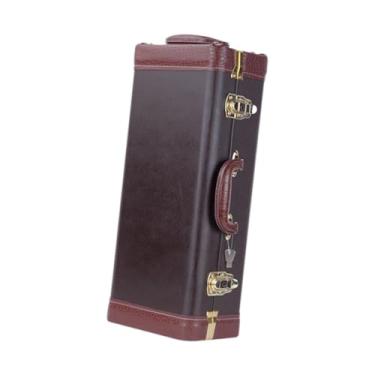 Imagem de simhoa Estojo para saxofone alto, bolsa de armazenamento, acessórios. Leve, premium, prático, retangular, com alça, e portátil, Marrom