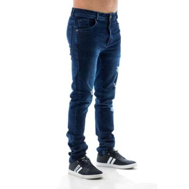 Imagem de Calça Masculina Arauto Skinny Det. 1 Agulha no Cós - Arauto Jeans, 36,