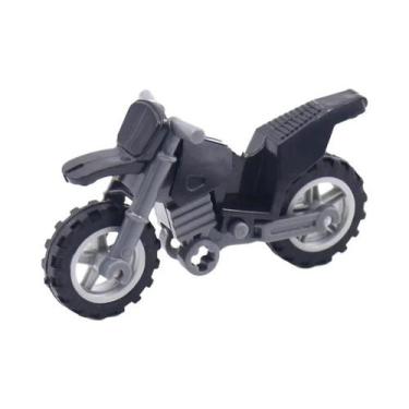 Imagem de Blocos De Montar De Moto Militar Para Crianças, Modelo De Arma, Brinqu