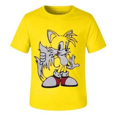 Imagem de SONIC - CAMISETA Fantasia Infantil Personagens tails - loja dinka, 1, 