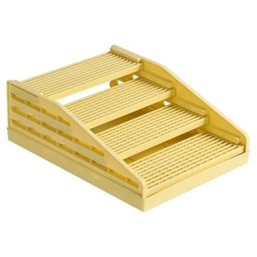 Imagem de FashionCha Rampa de 4 Degraus para Caixa de Areia, Coletor de Areia, Dispositivo Anti-derramamento para Caixa de Areia, Amarelo