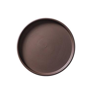 Imagem de Pires de plantas Pires de cerâmica para plantas, bandeja coletora gotas para vasos flores, varanda e sala estar, palete redondo(Brown,Pequeno)