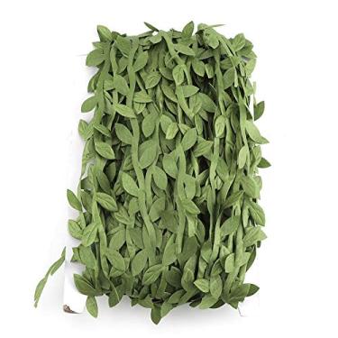 Imagem de Luqeeg Folhas Verdes Premium, Videira, Guirlanda Artificial Vívida, Decoração de árvore-40m, Tecido Verde, Festa, Casamento, Celebração, Festival