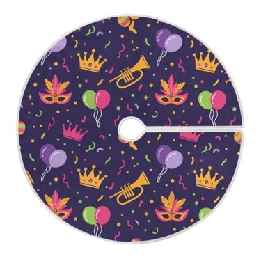 Imagem de ATTX Saia de carnaval de carnaval de 90 cm - decoração festiva para festas de ano novo e carnaval #358