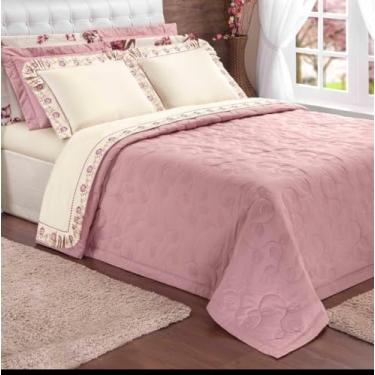 Imagem de Kit Yasmin Completo Cobre Leito + Jogo Lençol Queen 07 Peças