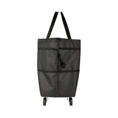 Imagem de Carrinho De Compras Leve E Portátil, Dobrável, Com Rodas, Estilo Mochi