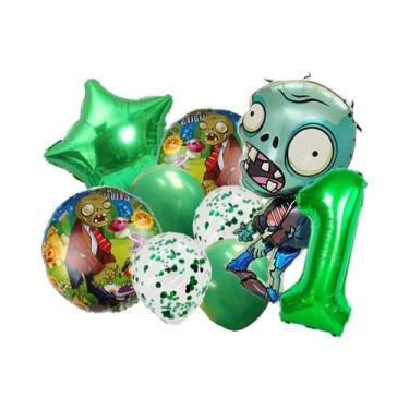 Imagem de Conjunto De Balões De Festa De Aniversário Infantil Plants Vs Zombies 