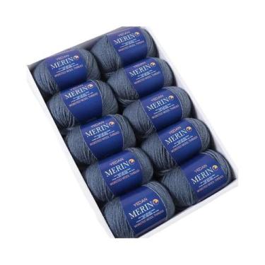 Imagem de Fio De Lã Fina De 500g Para Tricô Artesanal DIY Moda Outono Inverno Pa