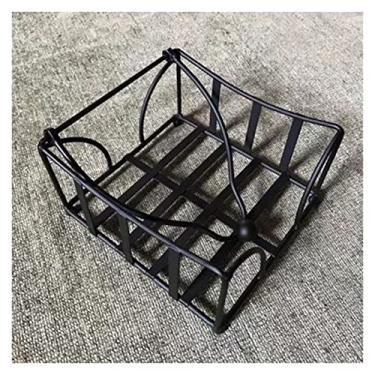 Imagem de Suporte de caixa de lenços suporte de guardanapo suporte de papel de seda de metal capa de papel de folha capa de papel de guardanapo de hotel prateleira de papel toalha capa de caixa de lenços