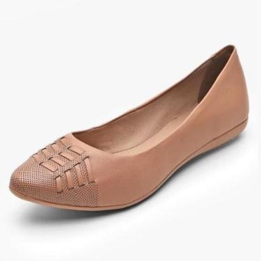 Imagem de Sapatilha Couro Bottero Detalhe Frontal Laser Bico Fino-Feminino