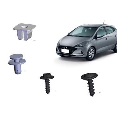 Imagem de Kit Presilha Parachoque Hb20 Novo 2020 Dianteiro