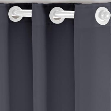 Imagem de Cortina De Pia Para Cozinha Em Oxford para Proteção Contra Splashes, Complementa Decoração Clássica e Moderna, Facilita Limpeza do Ambiente(Cinza Grafite,2,80x0,90)