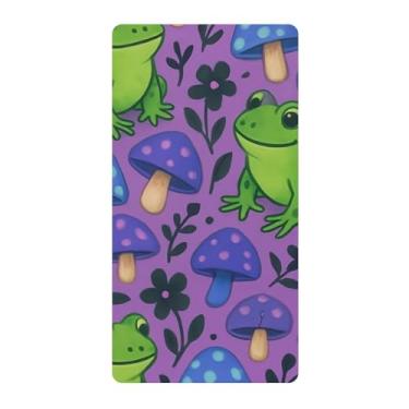 Imagem de Blueangle Lençol de berço padrão para berço infantil - lençol de algodão macio e respirável com desenho fofo de sapo (75)