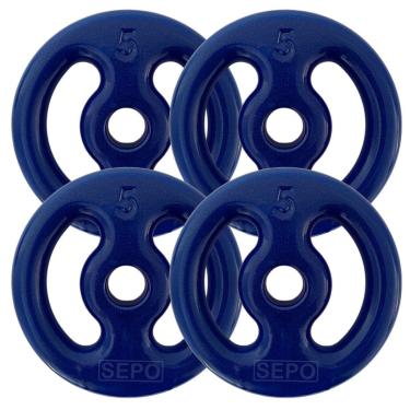 Imagem de Kit com Anilhas Emborrachadas - ( 4x5Kg)-Unissex
