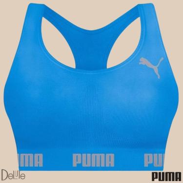 Imagem de Top Puma Feminino Alta Sustentação Fitness Fit Para Academia Treino Corrida-Feminino