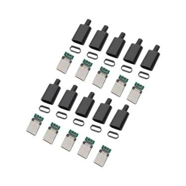 Imagem de Cabo Adaptador USB-C Macho 510 Conjuntos DIY Fio De Solda 31 Conectore