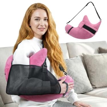 Imagem de Muwago Travesseiro de cirurgia de ombro para substituição de impacto de dor no manguito rotador, auxiliares de recuperação, dorminhocos laterais, suporte de lesão do corpo pós-braço, suprimentos para