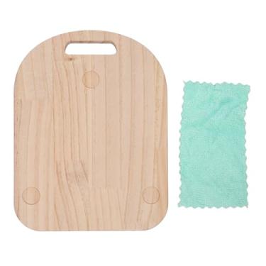 Imagem de Bandeja deslizante de madeira maciça para eletrodomésticos de bancada, design ergonômico, para cozinha, durável, estável, compatível com liquidificadores TM5 TM6 e máquinas de café 36 x 28 cm