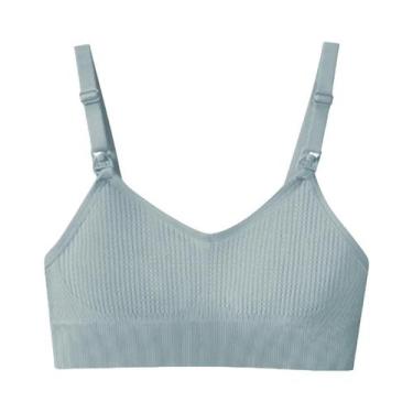 Imagem de Sutiã De Amamentação Confortável Para Mulheres, Sem Arames, Anti-Saggi