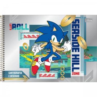 Imagem de Caderno Cartografia E Desenho Sonic 80fls Capas Sortidas - Tilibra