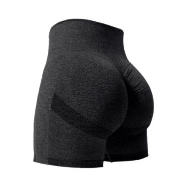 Imagem de Shorts de Ginástica Feminino Cintura Alta Tie Dye - Levantamento de Bu