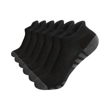 Imagem de Meias Esportivas Masculinas De Malha Respirável, 12 Pares, Cano Curto,