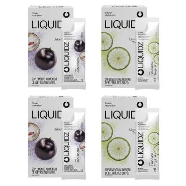Imagem de LIQUIDZ - Eletrólitos Zero Açúcares - Jabuticaba | Limonada - Kit 4 Caixas - 24 sachês-Unissex