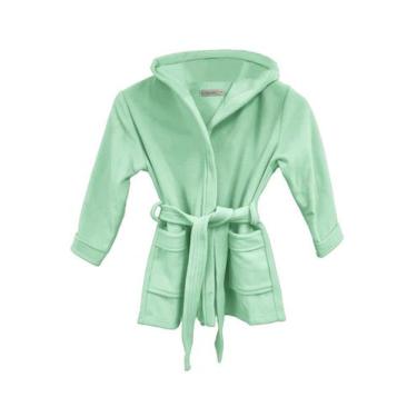 Imagem de Roupão Infantil em Microfibra Soft - Sogni Belli, 12, Verde água