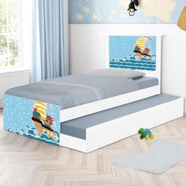 Imagem de Bi Cama Juvenil Zap com Cabeceira Ursinho Pirata