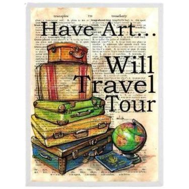 Imagem de Quadro Decorativo Have Art Travel 24X18Cm - Madeira Branca