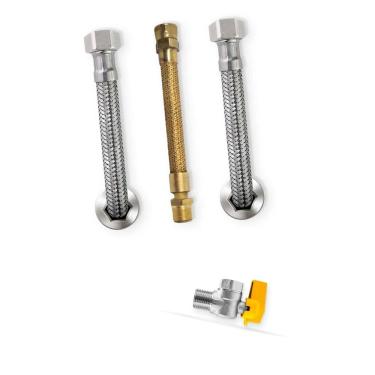 Imagem de Acessórios de Ligação de Aquecedor a Gás Komeco M3/4" F3/4" 40cm