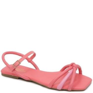 Imagem de Sandália Rasteira Tiras Bombadas Nózinho Sapato Show 14381-Feminino