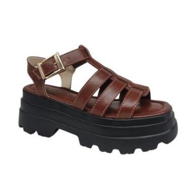 Imagem de Sandália Feminina Plataforma Tratorada Super Leve Ramarim 2542203-Feminino