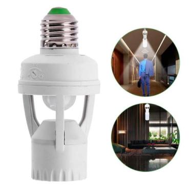 Imagem de Sensor De Presença Lampada Soquete E27 Interruptor Movimento - Relet