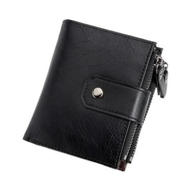 Imagem de Carteira Masculina De Couro De Luxo, Porta-cartões Curto De Alta Quali