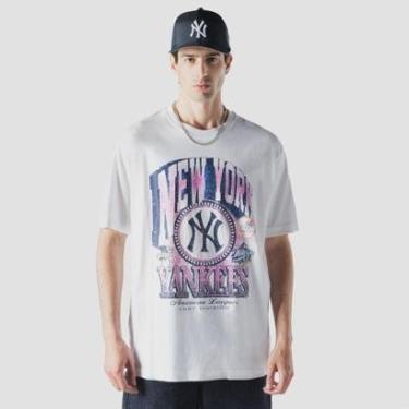 Imagem de CAMISETA NEW ERA OVERSIZE NEW YORK YANKEES MLB BRANCO-Masculino