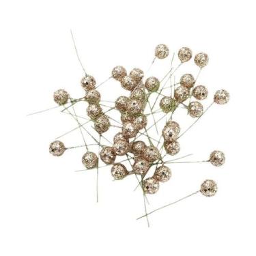 Imagem de 50 Peças De Frutas Artificiais Para Decoração De Árvore De Natal 12cm,