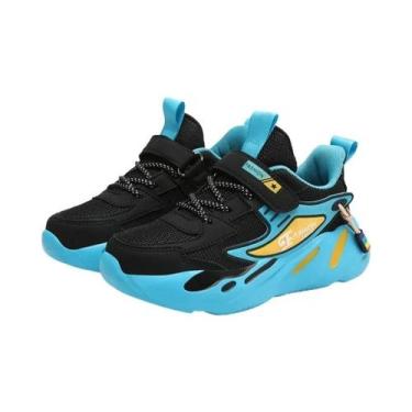 Imagem de Tênis Casuais Para Crianças, Respirável, Em Malha, Antiderrapante, Par