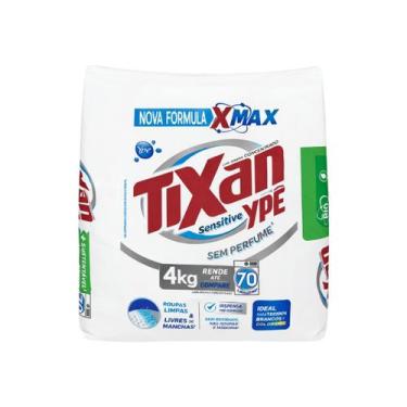 Imagem de Sabão em Pó Concentrado Tixan Ypê Sensitive Sem Perfume 4kg