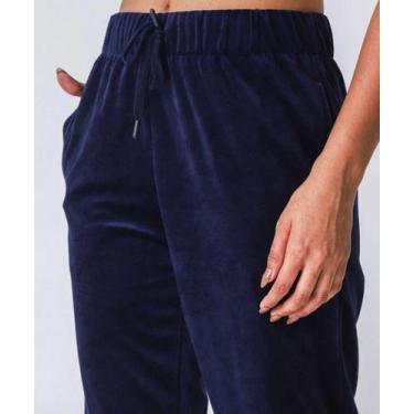 Imagem de Calça Jogger Plush Feminina Fitness Marisa Azul-49209, Azul, P