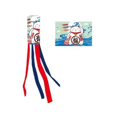 Imagem de Bandeira De Sushi Lucky Cat À Prova d'Água Para Pendurar, Decoração De