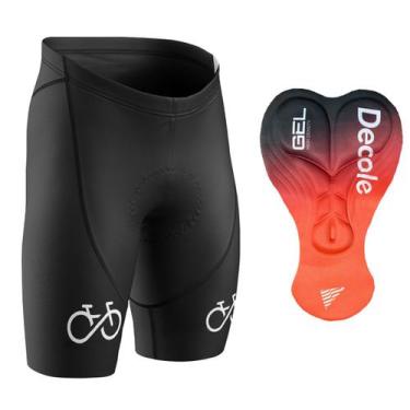 Imagem de Bermuda Ciclismo Bike Forever Preta Forro Gel -, Preto, M
