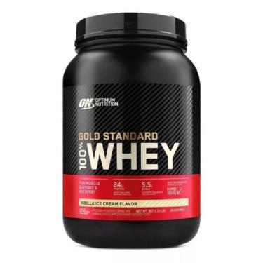 Imagem de Whey Protein 100% Gold Standard Optimum Nutrition 907g, Baunilha, 907g