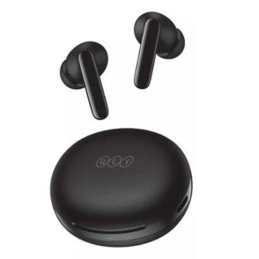 Imagem de Fone de ouvido sem fio para jogos QCY T13 ANC2 preto com luz LED Cancelamento de ruído-Unissex