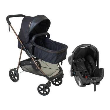 Imagem de Carrinho Bebê Conforto Napoli Travel System Cobre Galzerano, Preto e C
