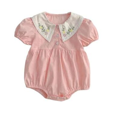 Imagem de Macacão Bordado De Verão Para Meninas, Vestido De Princesa Doce, Roupa