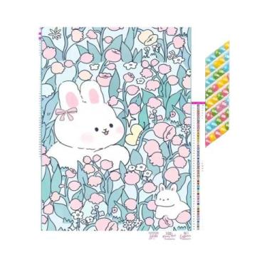 Imagem de Pintura Em Diamante 5D DIY Com Paisagem De Desenho Animado, Kit De Bor